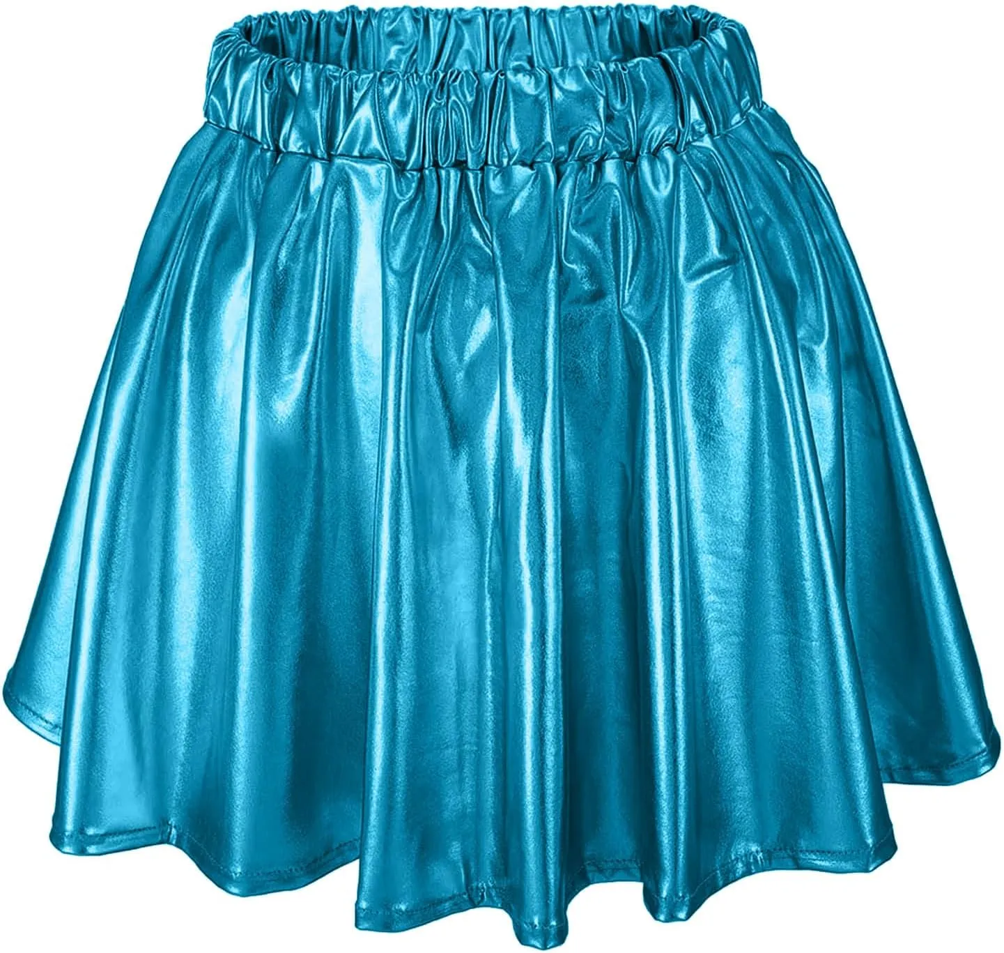 Women's Basic Mini Skater Skirt Velvet Stretch Skirt Bohemian Flared Pleated Stretch Mini Skirt for Women