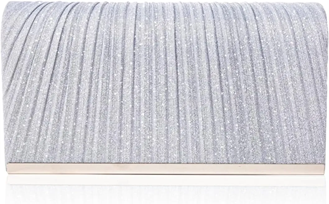 Women's Clutch Bag Shiny Sequins Evening Bag Bridal Wedding Purse Glitter Handbag Sparkling Shoulder Bag