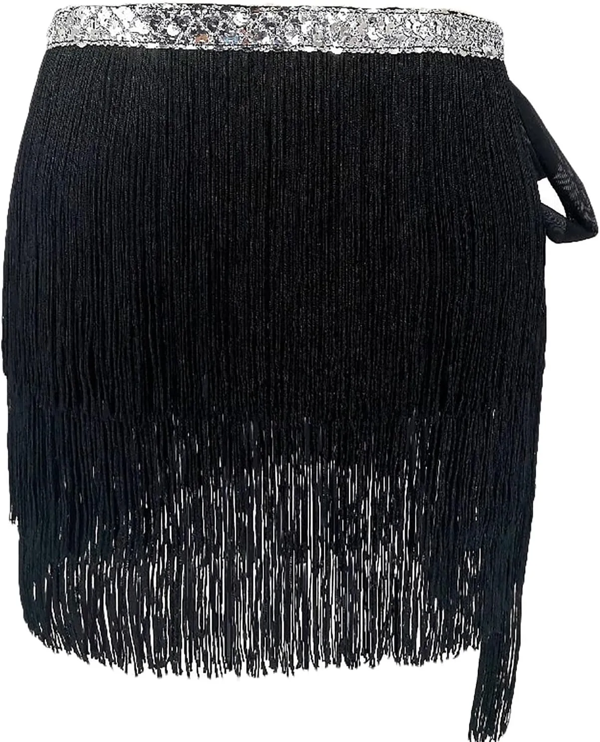 Womens Fringe Skirts Lightweight Flowy Casual Skirt Fashion Cozy High Waisted Solid Color Boho Skirt 2025