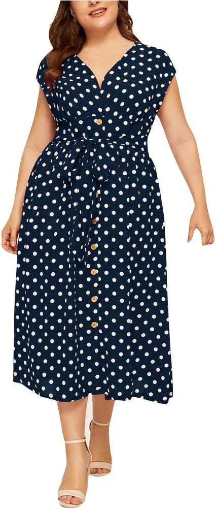 Women's Plus Size Maxi Long Dress Sexy Off Shoulder Sundress Bohemian Style Floral Print Slit Dress Vestidos