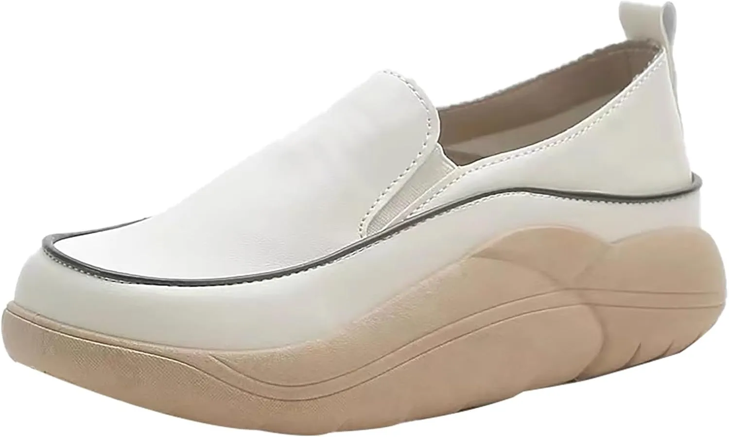 Women's Waterroof Non-Slip Loafers Soft Orthopedic Woven Walking Slip On Foam Arch Support Hands Slip in Sneakers
