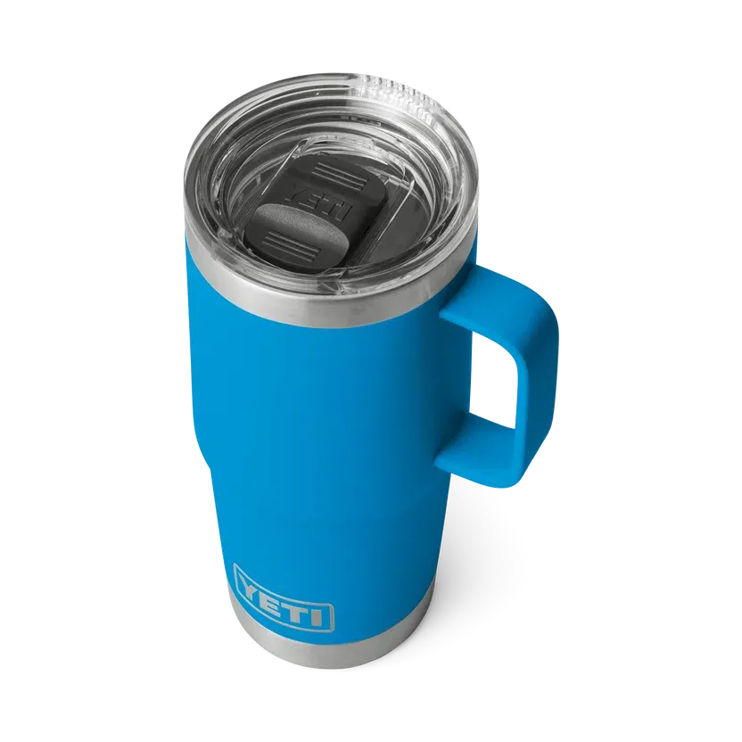 YETI Rambler 20oz 591ml Travel Mug - Big Wave Blue