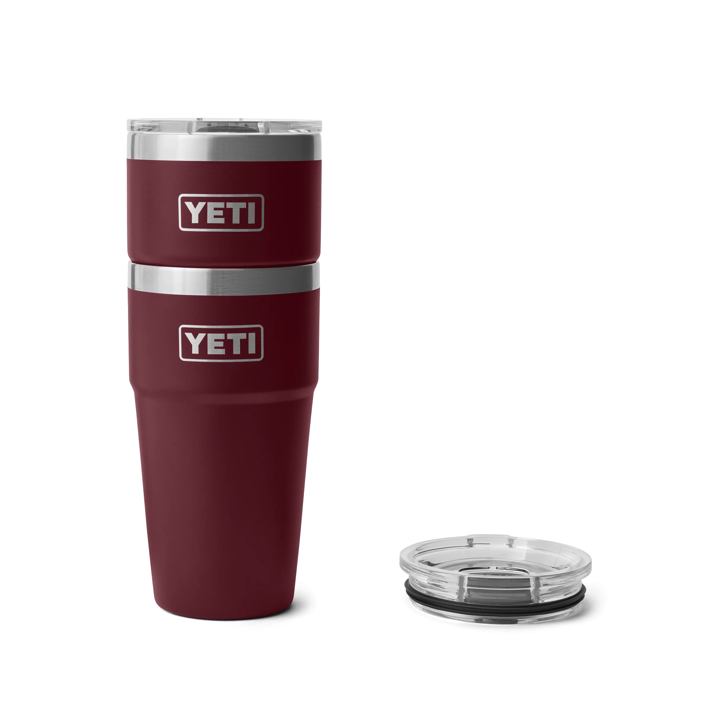 Yeti Rambler 20oz/591ml Stackable Cup with Magslider Lid - Wild Vine Red