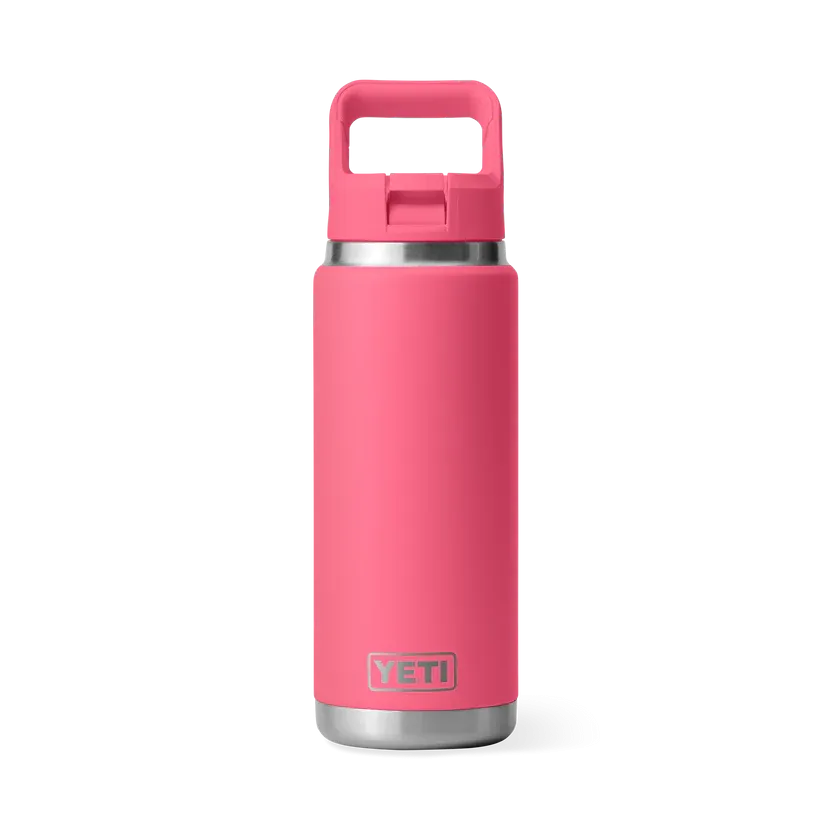 YETI Rambler 26 OZ (769ml) Bottle With Straw Cap - Tropical Pink