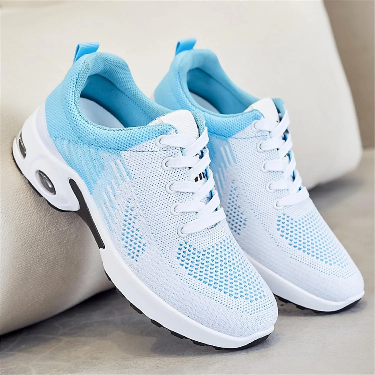 ZWRXW Running Shoes for Women Men Unisex Non-Slip Tennis Gym Workout Athletic Shoes Comfortable Lightweight Breathable Walking Sneakers Summer Fashion Sneaker Footwear