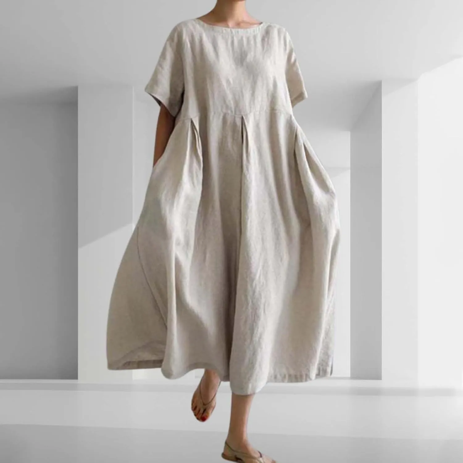 ZYXTIM Maxi Dresses for Women 2024 Trendy Casual Summer Dresses Elegant Floral Printed Solid Loungwear Dress Vacation Outfits